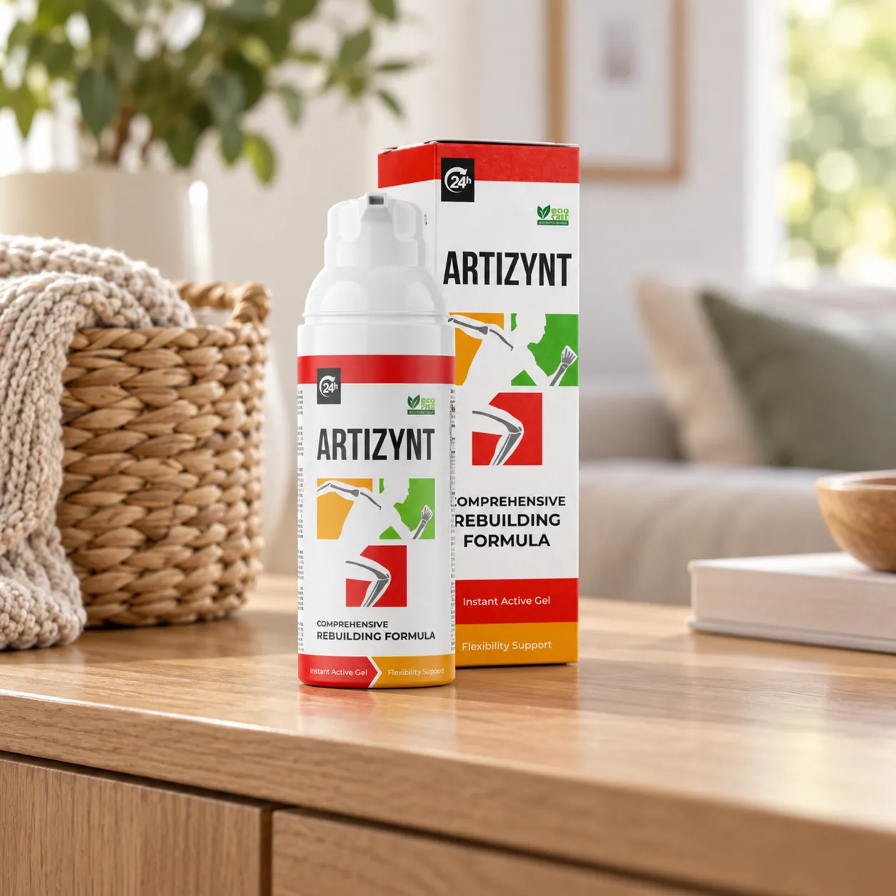 ArtiZynt Gel — Verpackung im Alltag