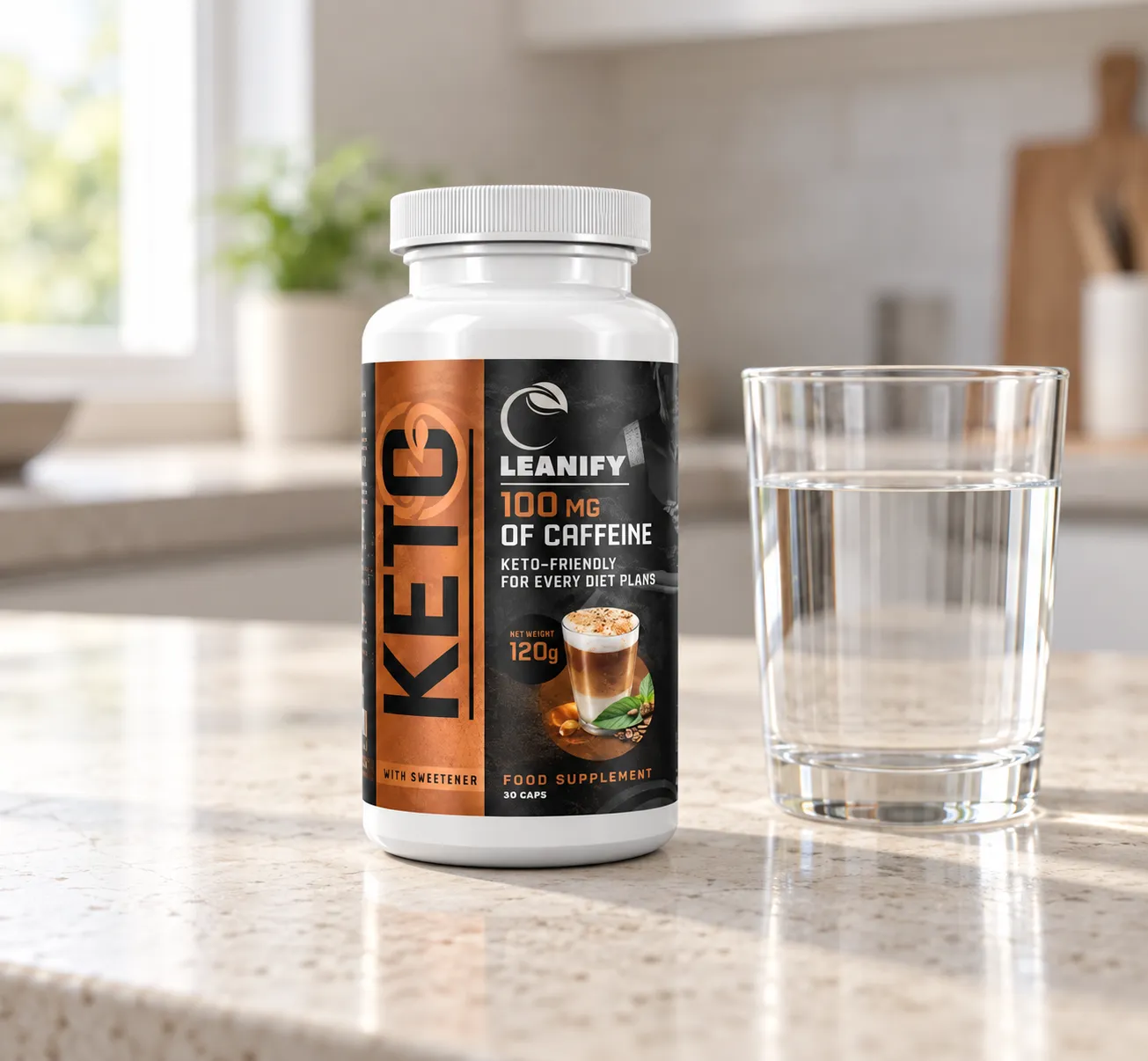 Leanify Keto — Verpackung im Alltag