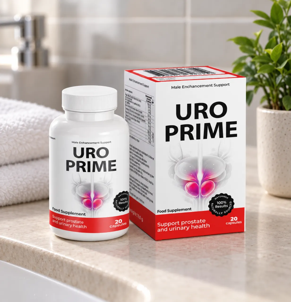 UroPrime — Verpackung im Alltag